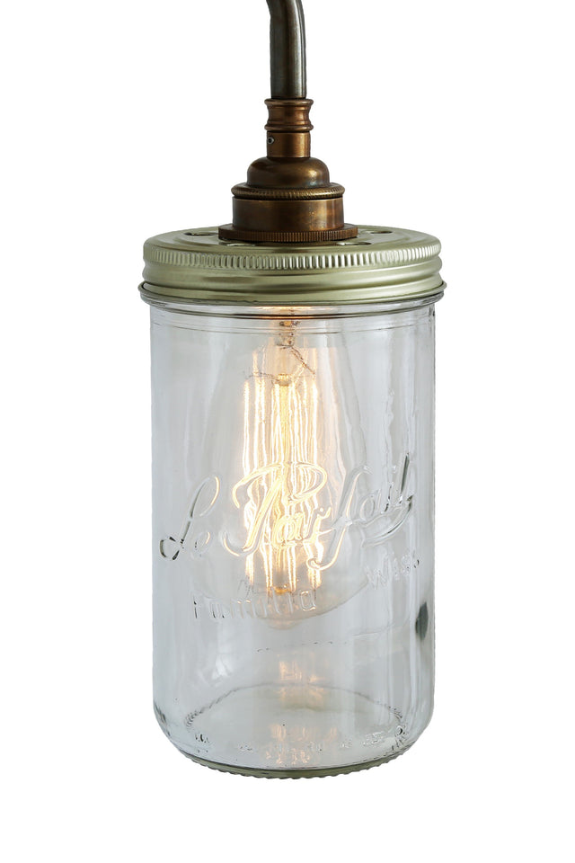 Jam Jar Wall Light