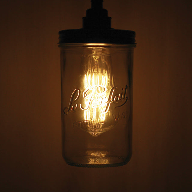 Jam Jar Wall Light