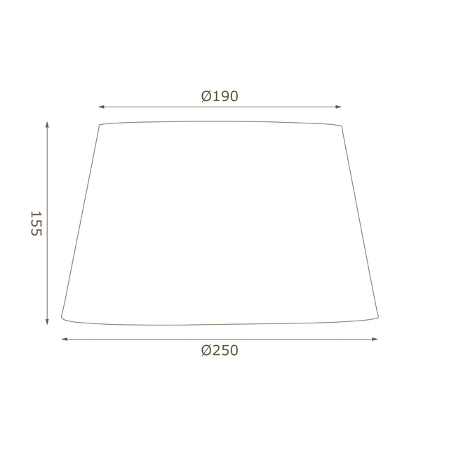 POLYSILK DRUM LAMPSHADE Ø250mm