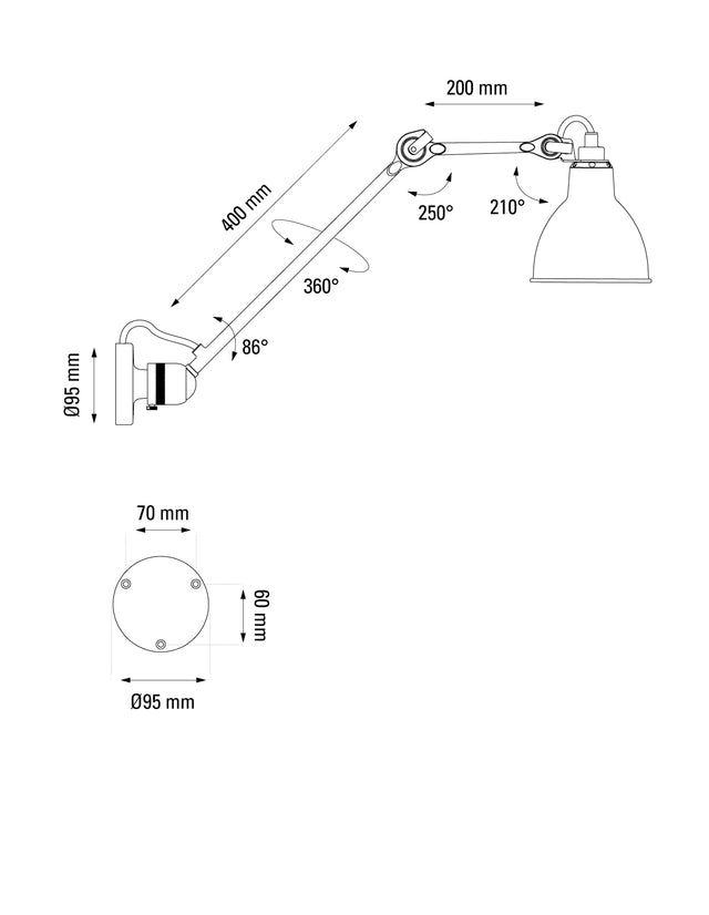 Lampe Gras N°304L40