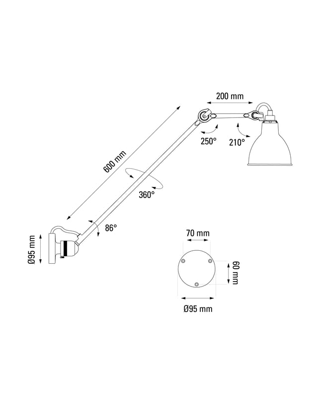 Lampe Gras N°304L60