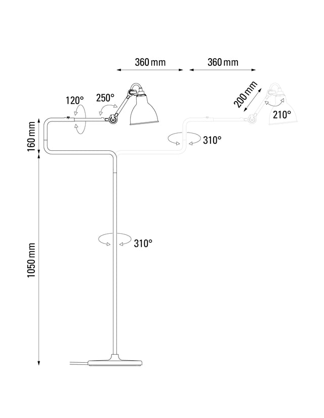 Lampe Gras N°411