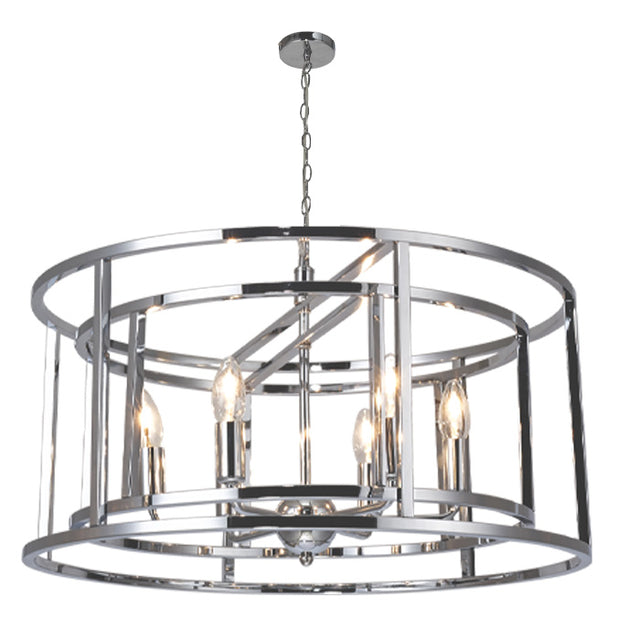 Chester 6 Light Pendant Polished Chrome