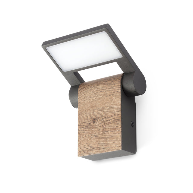 WOOD WALL LAMP DARK GREY LED 11W 3000K