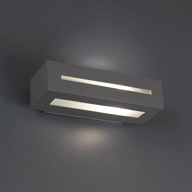 WEST DARK GREY WALL LAMP E27 100W