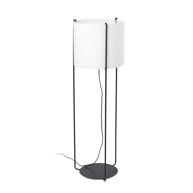 DRUM BLACK FLOOR LAMP 1XE27