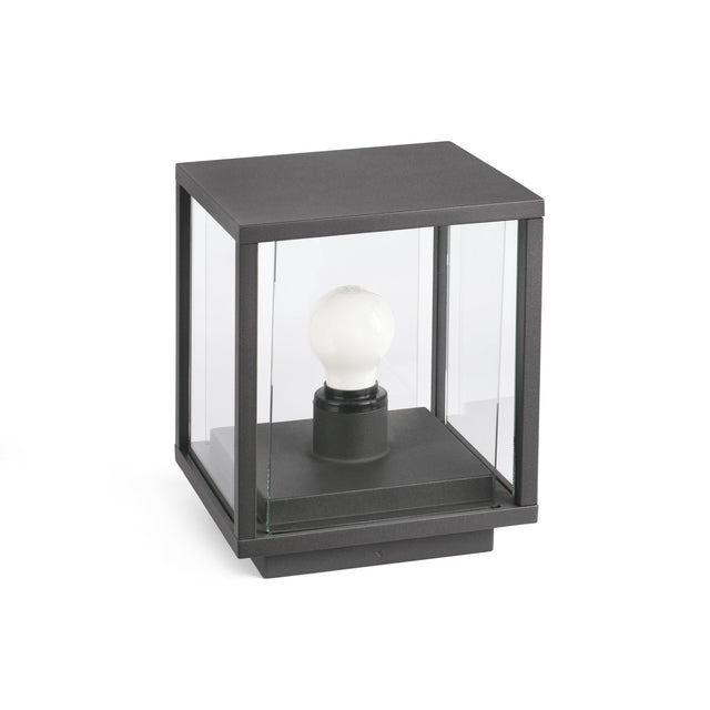 NALA DARK GREY POST LAMP 1xE27 15W