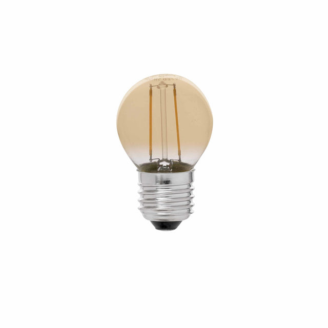 BULB G45 E27 LED 2W A FILAMENT AMBRE 2200K