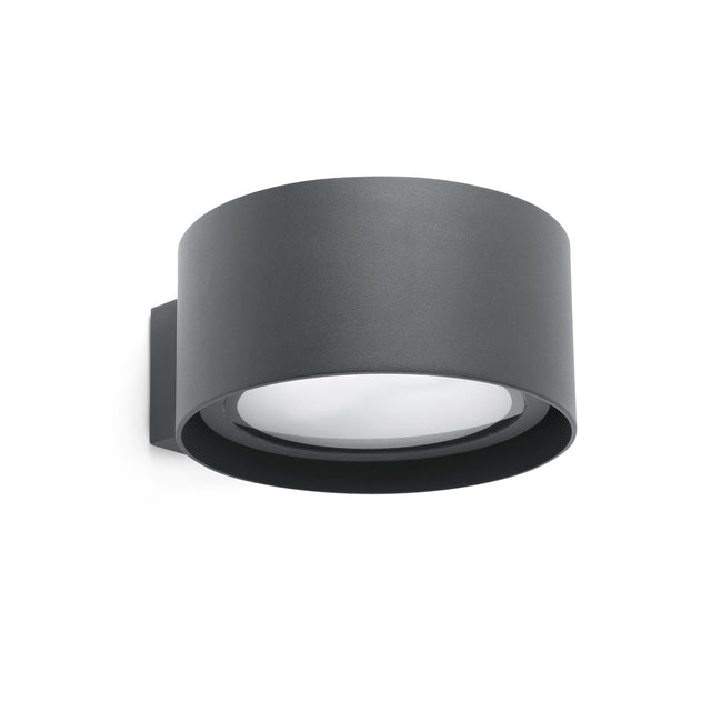 QUART LED DARK GREY WALL LAMP