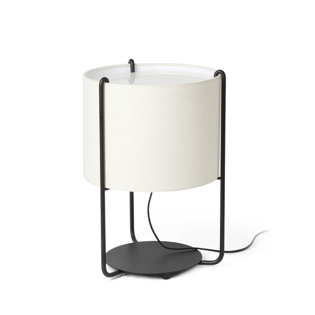 DRUM BLACK TABLE LAMP 1XE27