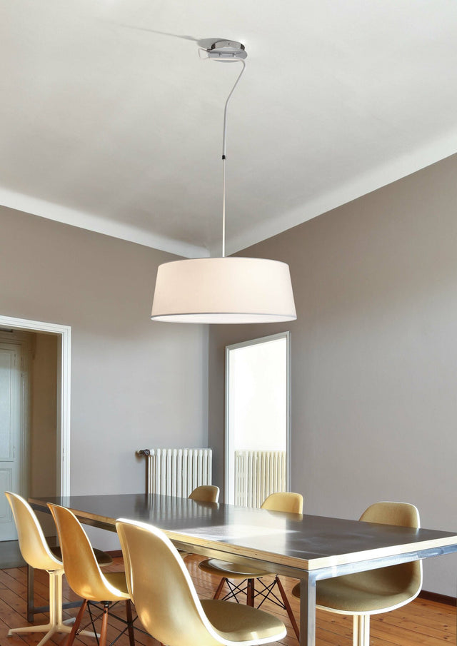 HOTEL WHITE PENDANT LAMP 3 X E27 60W