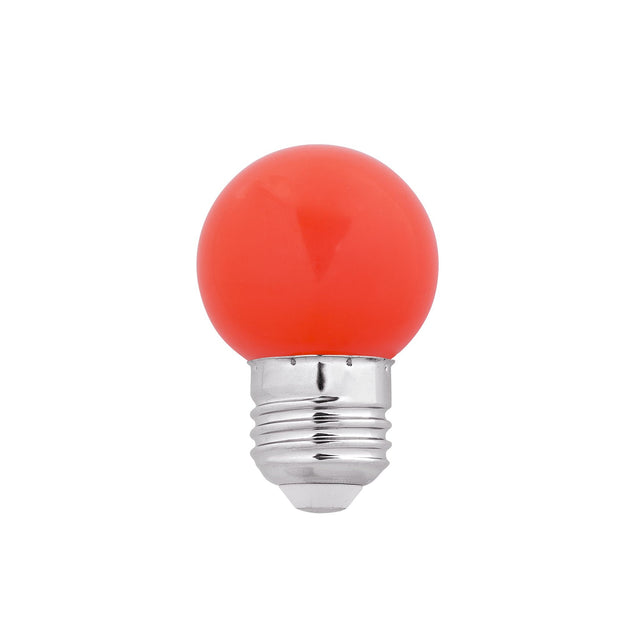 BULB G45 RED E27 1W LED