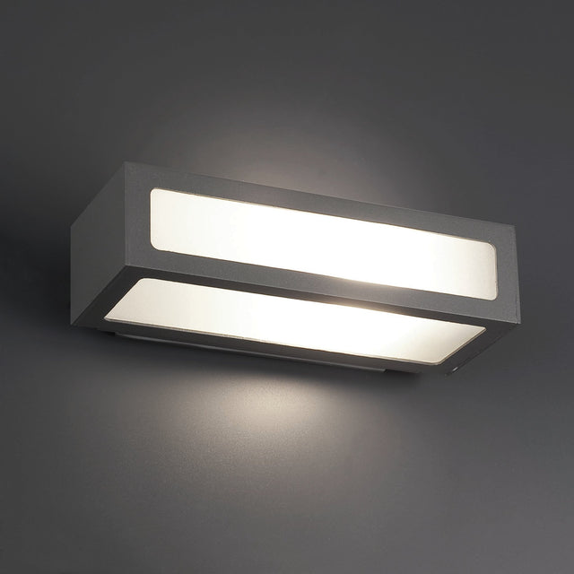 NATRON DARK GREY WALL LAMP 1 X E27 100W