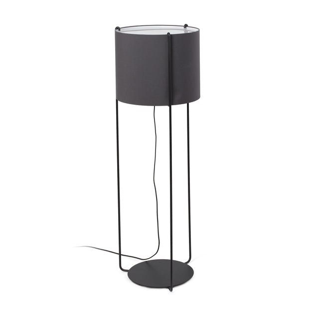 DRUM BLACK FLOOR LAMP 1XE27