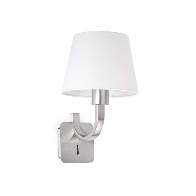 ESSENTIAL MATT NICKEL WALL LAMP