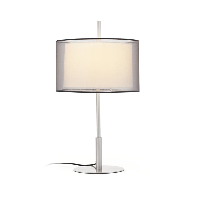 SABA NICKEL MATT TABLE LAMP E27 40W