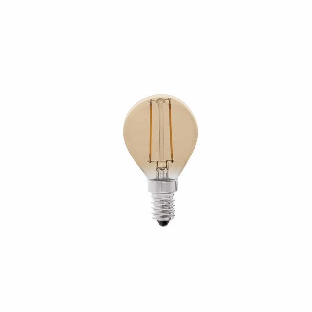 BULB G45 E14 LED 2W A FILAMENT AMBRE 2200K