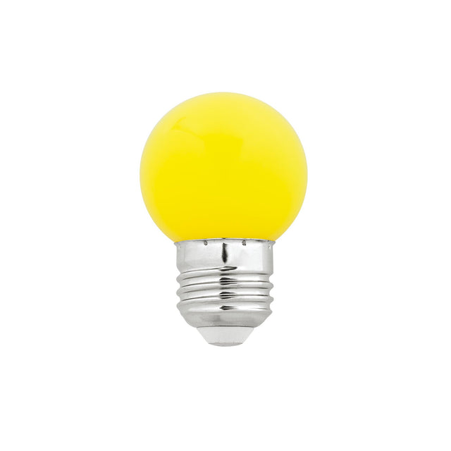 BULB G45 YELLOW E27 1W LED