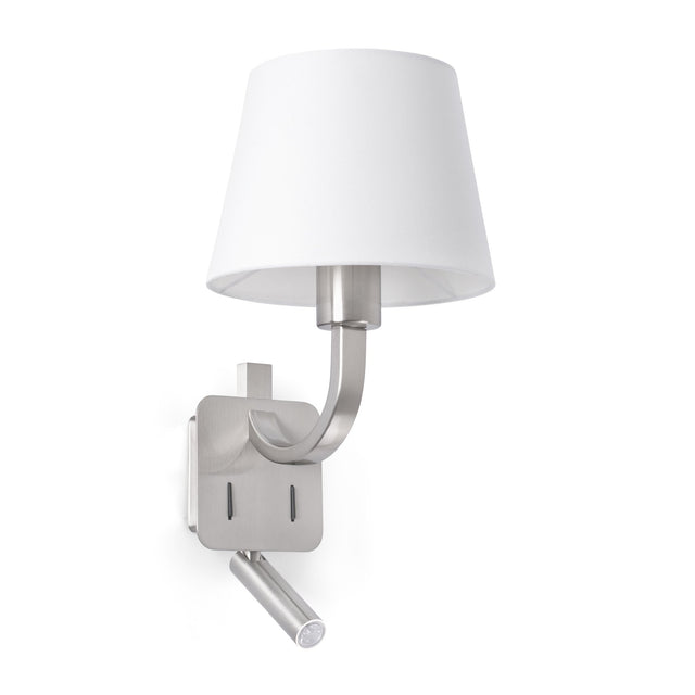 ESSENTIAL MATT NICKEL WALL LAMP