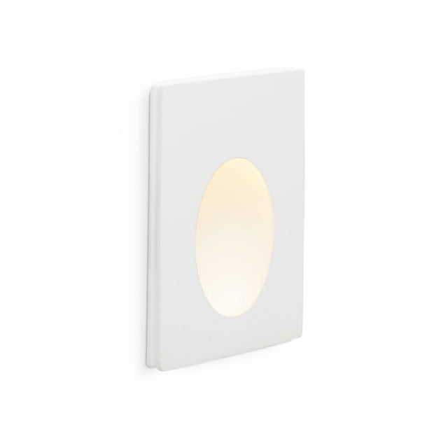 PLAS WHITE RECESSED 1 LED 1W 3000K