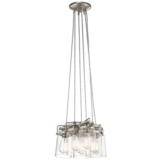 Brinley 6lt Pendant Brushed Nickel