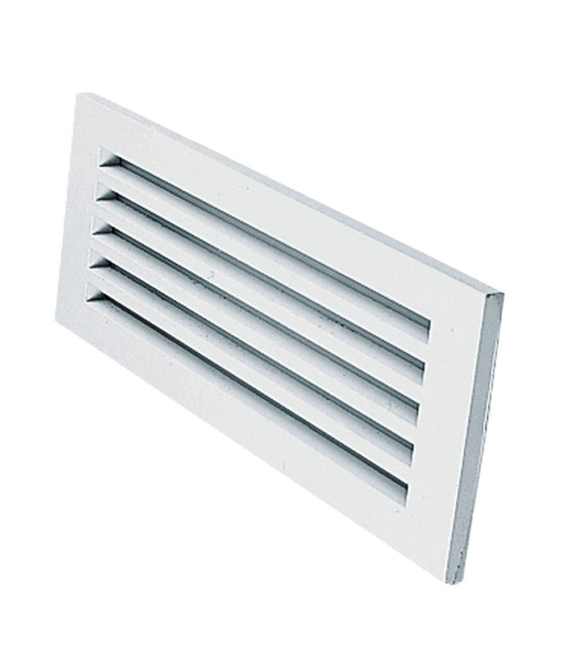 White Louvre Grille Bricklight/ Steplight